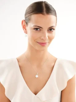 Zawieszka srebrna z cyrkoniami