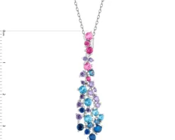 Zawieszka srebrna z cyrkoniami