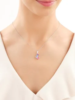 Zawieszka srebrna z cyrkoniami