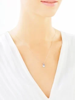 Zawieszka srebrna z cyrkoniami - sowa