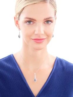 Zawieszka srebrna z cyrkoniami