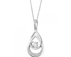 Zawieszka srebrna z cyrkoniami