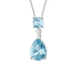 Zawieszka srebrna z cyrkoniami