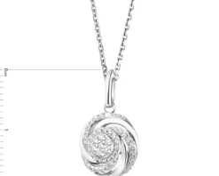 Zawieszka srebrna z cyrkoniami