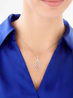 Zawieszka srebrna z cyrkoniami