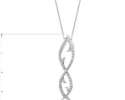 Zawieszka srebrna z cyrkoniami