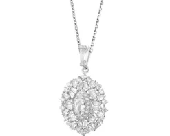 Zawieszka srebrna z cyrkoniami