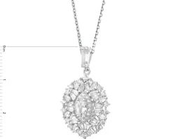 Zawieszka srebrna z cyrkoniami