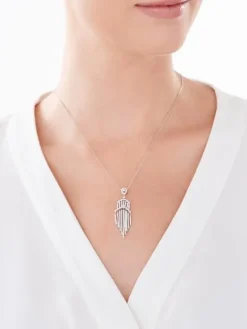 Zawieszka srebrna z cyrkoniami