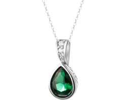 Zawieszka srebrna z cyrkoniami