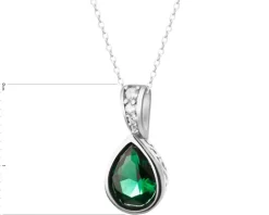 Zawieszka srebrna z cyrkoniami