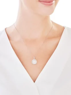 Zawieszka srebrna z cyrkoniami