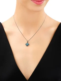 Zawieszka srebrna z cyrkoniami