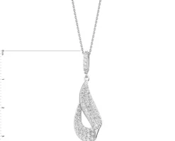 Zawieszka srebrna z cyrkonią