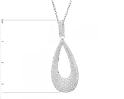 Zawieszka srebrna z cyrkoniami