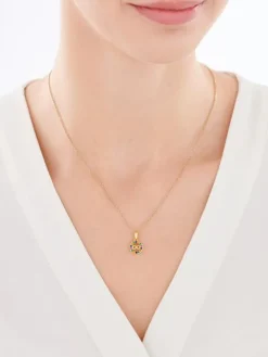 Zawieszka srebrna z cyrkoniami - nieskończoność, koło