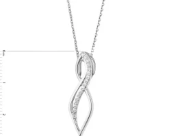 Zawieszka srebrna z cyrkoniami