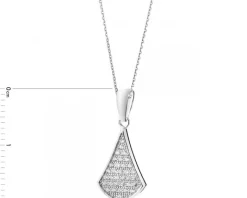 Zawieszka srebrna z cyrkoniami