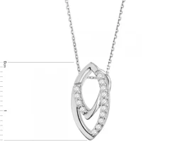 Zawieszka srebrna z cyrkoniami