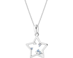 Zawieszka srebrna z cyrkoniami - gwiazda