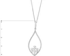 Zawieszka srebrna z cyrkoniami