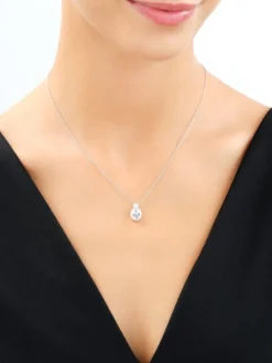 Zawieszka srebrna z cyrkoniami