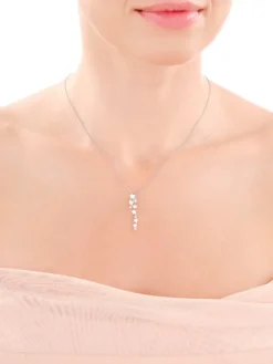 Zawieszka srebrna z cyrkoniami - gwiazdy