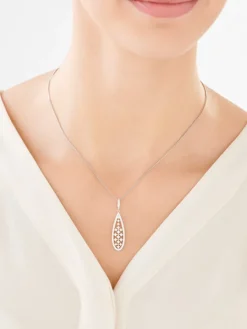 Zawieszka srebrna z cyrkoniami