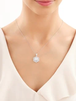 Zawieszka srebrna z cyrkoniami