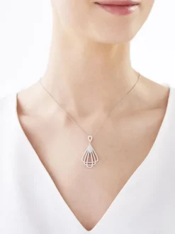 Zawieszka srebrna z cyrkoniami