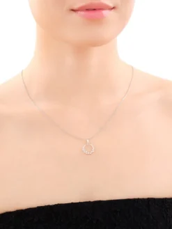 Zawieszka srebrna z cyrkoniami - kolo