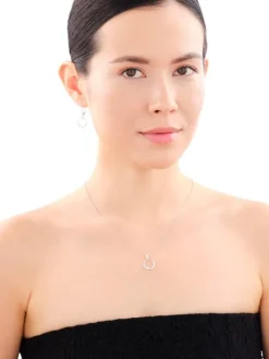 Zawieszka srebrna z cyrkoniami - kolo