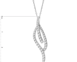 Zawieszka srebrna z cyrkoniami