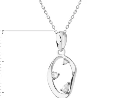 Zawieszka srebrna z cyrkoniami