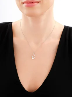 Zawieszka srebrna z cyrkoniami