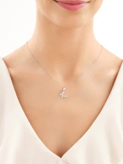 Zawieszka srebrna z cyrkoniami - motyle