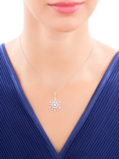 Zawieszka srebrna z cyrkoniami