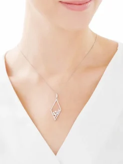 Zawieszka srebrna z cyrkoniami