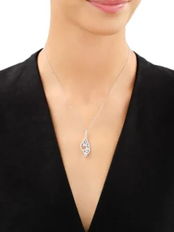 Zawieszka srebrna z cyrkonami