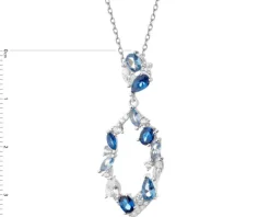 Zawieszka srebrna z cyrkoniami