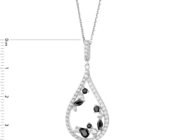 Zawieszka srebrna z cyrkoniami