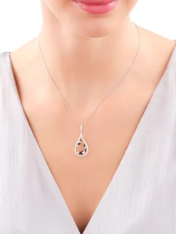 Zawieszka srebrna z cyrkoniami