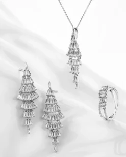 Zawieszka srebrna z cyrkoniami