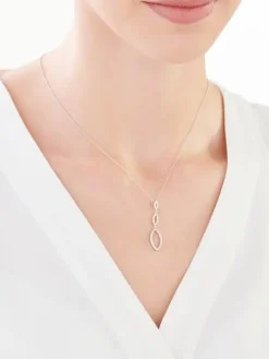 Zawieszka srebrna z cyrkoniami