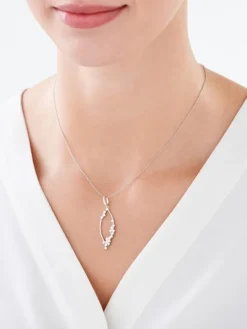 Zawieszka srebrna z cyrkoniami