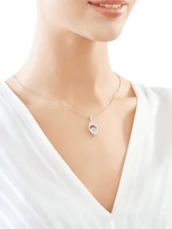 Zawieszka srebrna z cyrkoniami