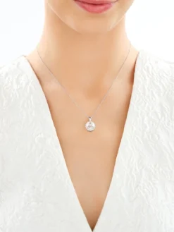 Zawieszka srebrna z cyrkoniami