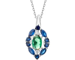 Zawieszka srebrna z cyrkoniami