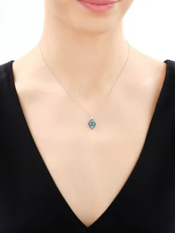 Zawieszka srebrna z cyrkoniami