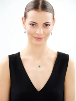 Zawieszka srebrna z cyrkoniami